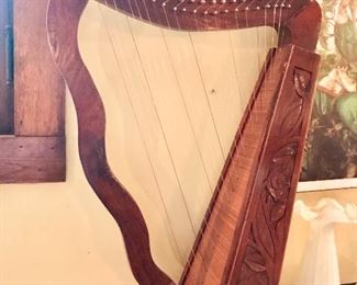Carved Harp