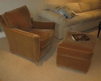 Club chair and ottoman by Interior Crafts