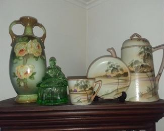 Assorted China and Green Depression