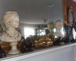 Head Busts & Large Mirror