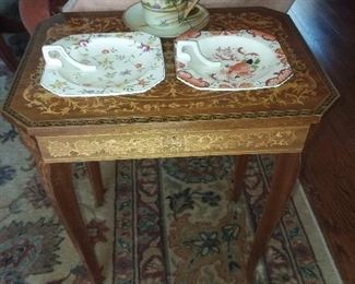 Antique Gold Trimmed Table