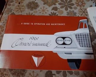 1961 Valiant Owners Manual