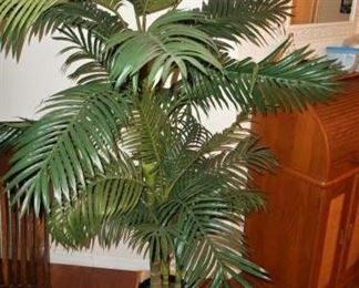 Bamboo Palm Artificial Plant 6' tall in Wood Box. https://ctbids.com/#!/description/share/166503