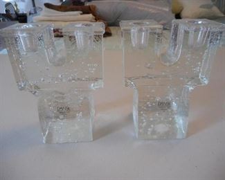 2 Dansk International bubble glass candle holders https://ctbids.com/#!/description/share/166754