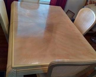 67 x 46" wood Table with 4 chairs & 2 leaves https://ctbids.com/#!/description/share/166856