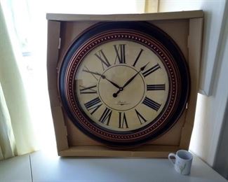 Very large, New Wall Quartz Clock - 30" Diameter https://ctbids.com/#!/description/share/167354