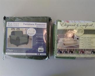 New in Package pair of Chair Protectors - 1 Quilted & 1 Micro Fiber    https://ctbids.com/#!/description/share/167422