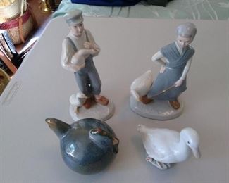 Lot of 4 pc. Duck & People Figurines https://ctbids.com/#!/description/share/167465