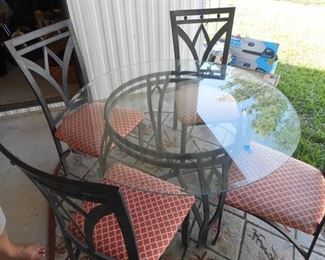 6 pc Glass & Metal Table and Chairs https://ctbids.com/#!/description/share/167588