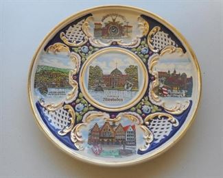 vintage Biesbaden, Germany souvenir plate, #3793, 10" https://ctbids.com/#!/description/share/167757