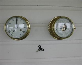 German barometer clock set