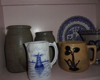 Lots of Unique Pitchers, Crocks,