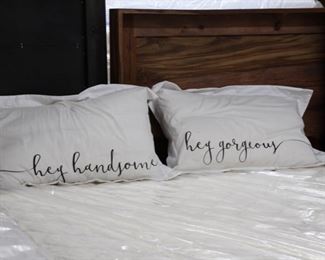 Fancy pillows and bedding