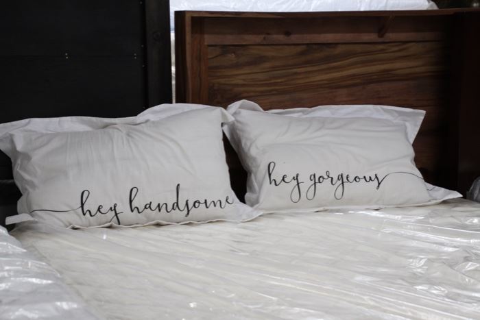 Fancy pillows and bedding