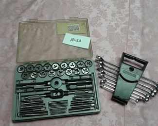 0045 Craftsman Tap and Die Set and Stanley Wrenches