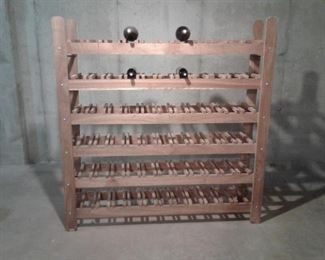 0076 Homemade Wooden Wine Rack