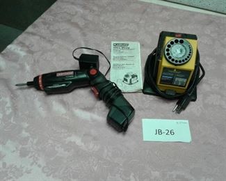 037 Drill Bit Shapener and Craftsman Electric Screwdriver