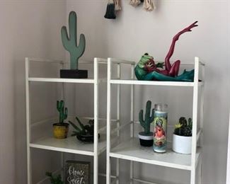 shelves and art