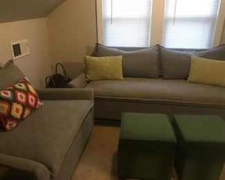 West elm couch and chair