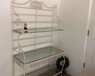 Wrought iron bakers rack
