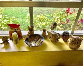 There is a growing collection of owls.