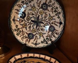 Hand painted pottery from Jerusalem