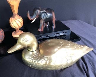 Brass Duck with lid