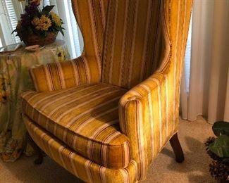Drexel wing back chair