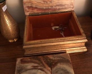 Incolay stone jewelry box