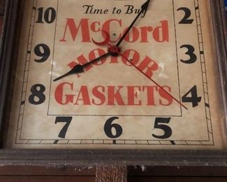 McCord Motor Gasket Clock!