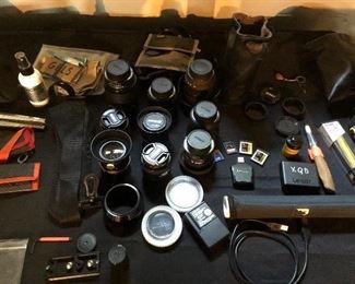 Much camera equipment