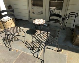 Iron bistro set