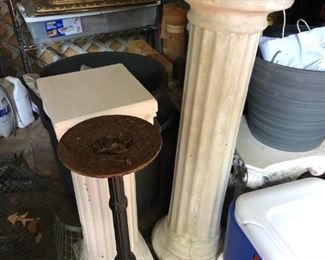 White columns