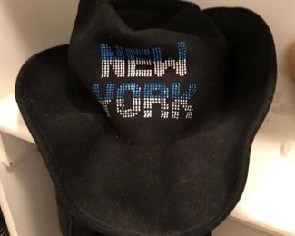 New York felt cowboy hat