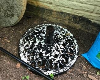 Wrought iron umbrella stand