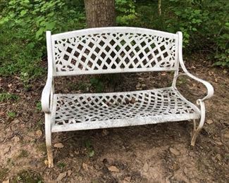 Wrought iron bench