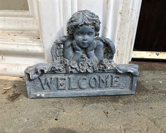 Welcome plaque