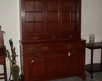 China hutch. It's 2 pieces for easy moving or be creative and break into 2 pieces of furniture.