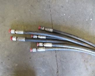 New Lot of (3) High Pressure 3000 PSI Hydraulic Hose 5' 6" Long with -16 Fitting