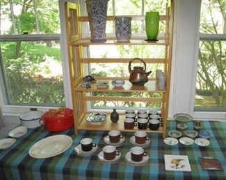 Dansk cups and saucers.