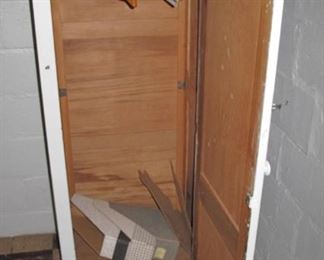 Nice cedar lined one door cupboard.