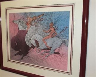 Rare signed print "Twilight" by Guillaume Azoulay (BID ITEM)
