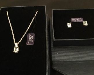 Blue Topaz and Sterling Lot