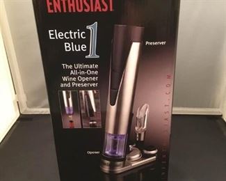 Wine Enthusiast Electric Blue One Ultimate Wine Opener