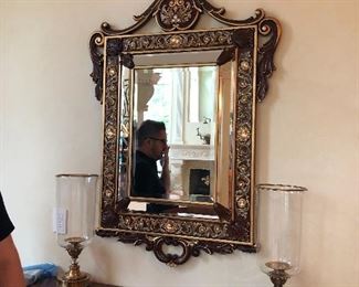 Jay Strongwater Laurent Arabesque Wall Mirror 