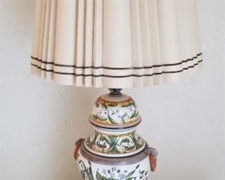 2-Italian Ceramic Lamps 