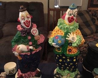 Emmett Kelly clowns