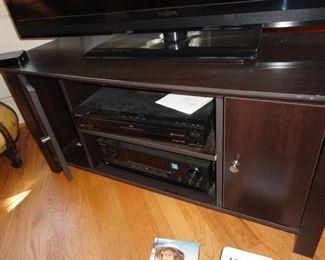 TV STAND AND STEREO 