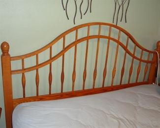 KING SIZE HEADBOARD WOOD ARCH