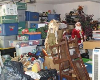 Garage -- before the organization of all the holiday decorations!